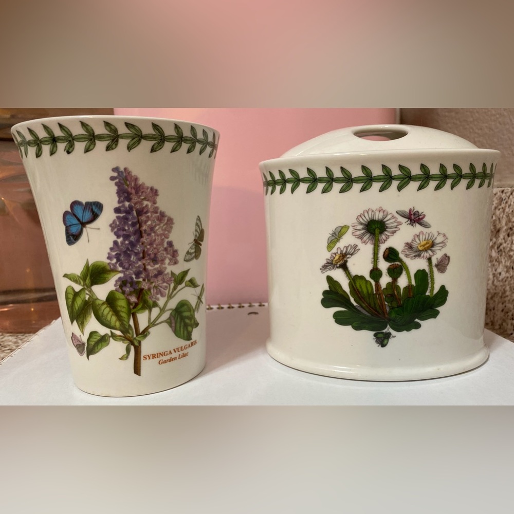 Portmeirion Bath Vanity Cup and Toothbrush Holder
